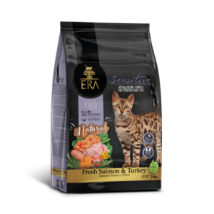 ERA Sensitive Adult lohi & kalkkuna -kuivaruoka kissoille 1,25 kg